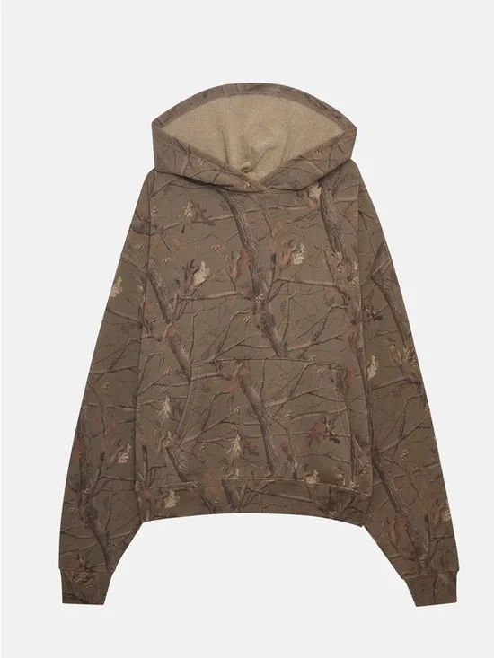 Dairy Boy Camo Hoodie - Olive with Orange Logo - Picture 3 of 3